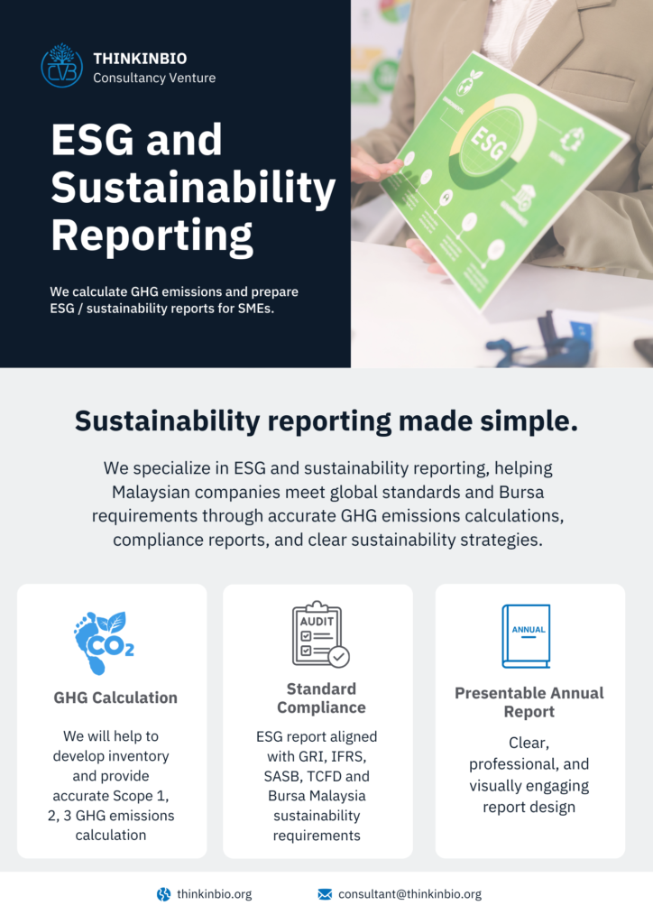 ESG carbon GHG reporting consultant Malaysia