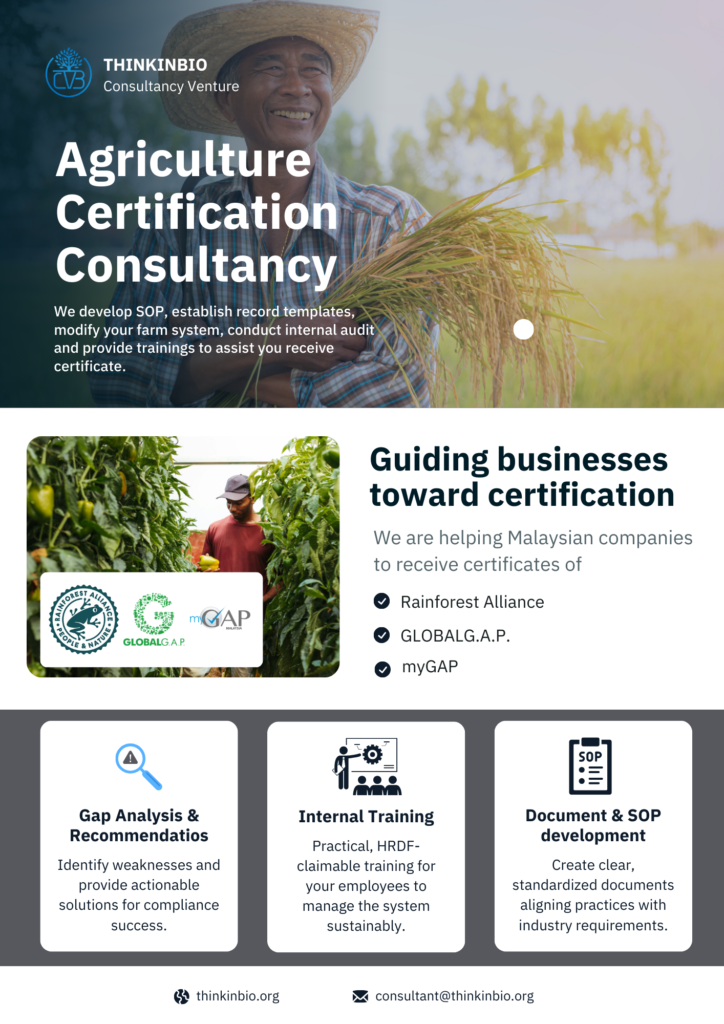 good agriculture practice consultant in Malaysia