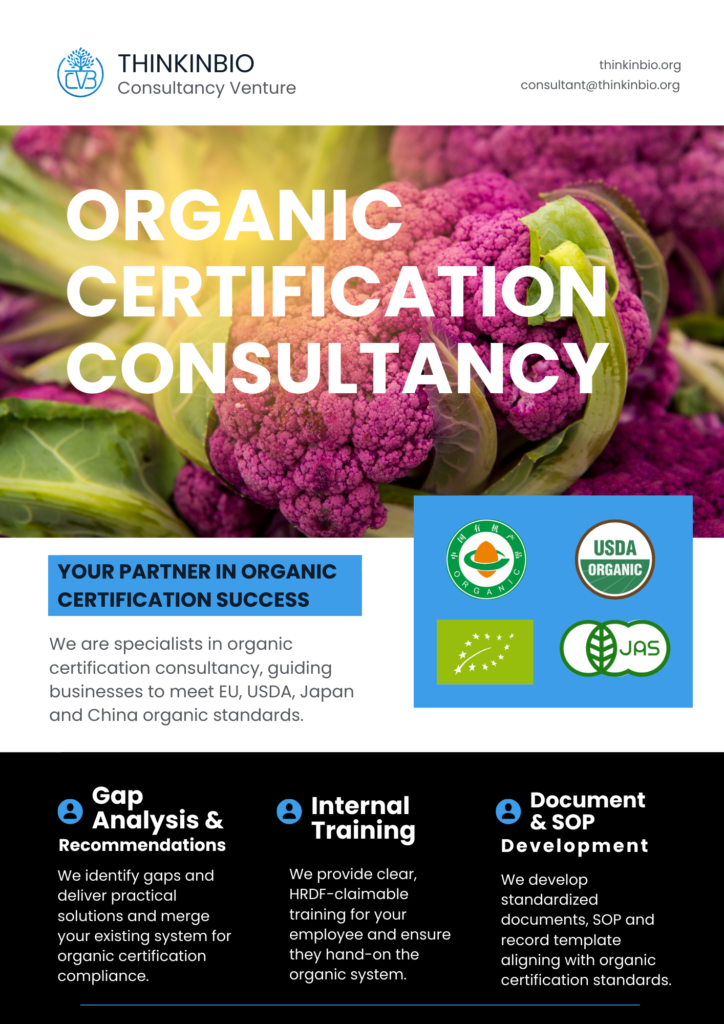 Organic consultant in Malaysia