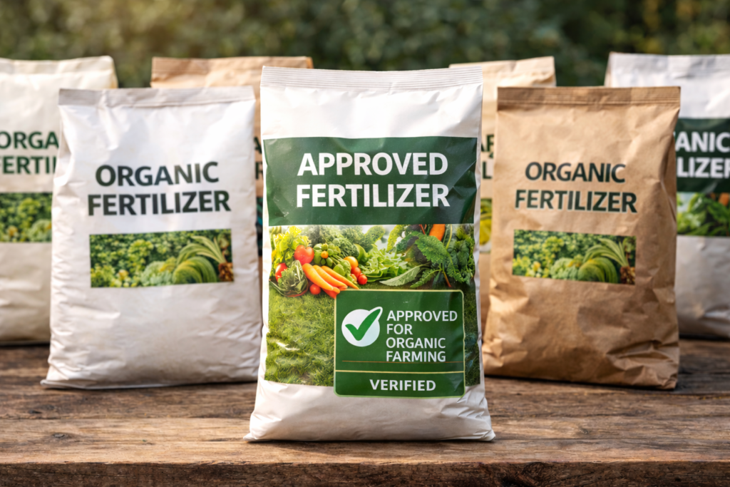 organic fertilizer biofertilizer label